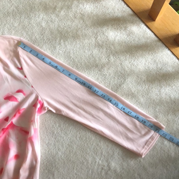 Soft baby pink pastel cropped sleeve blouse - Picture 6 of 7